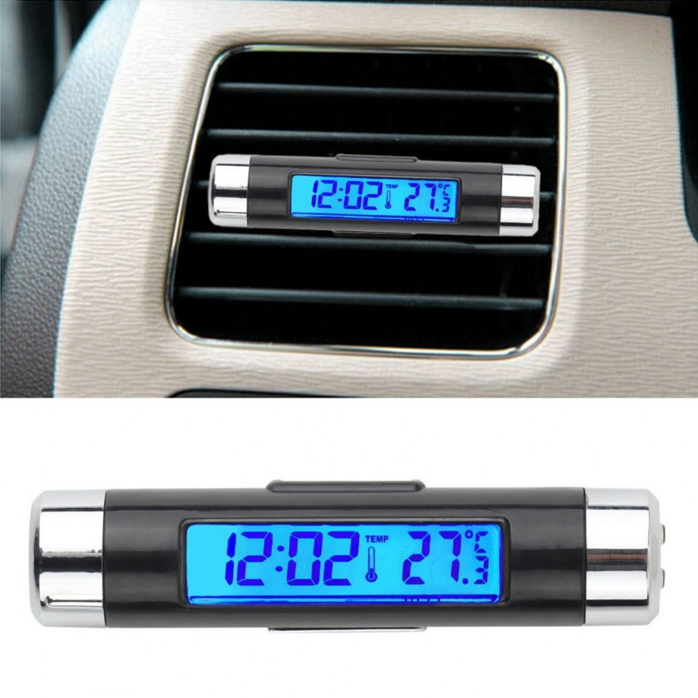 Часовник и термометър за кола