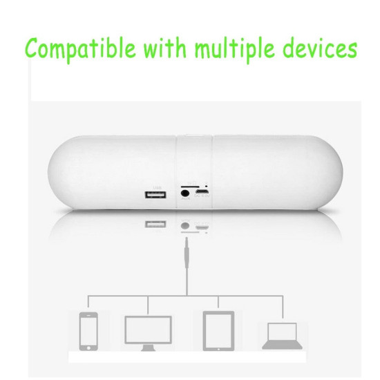 Безжичен Bluetooth Hi-Fi Speaker с USB/FM/TF/LED - модел BT808L