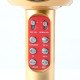 Безжичен блутут караоке микрофон с LED светлини - 5