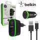 3 в 1 Belkin - USB към Micro кабел, адаптер за 220V и адаптер за кола - 1