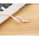 2 в 1 USB кабел-зарядно за Андроид и Iphone 1м. с текстилна оплетка - 10