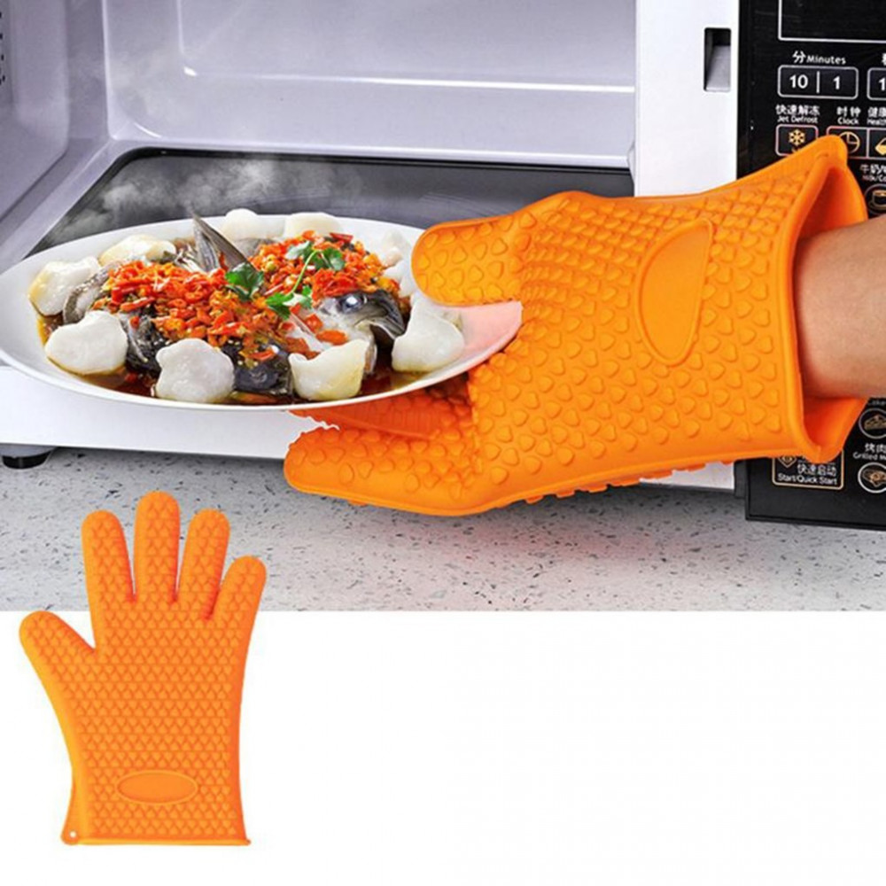 Силиконова ръкавица за горещо с 5 пръста - 7