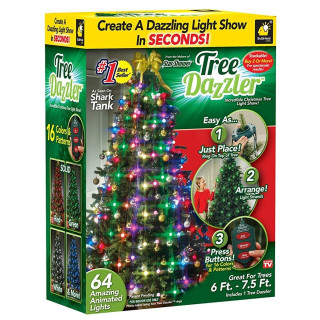 Коледни лампички за елха Tree Dazzler - със 64 лампички - 1