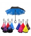 Двупластов чадър, отварящ се наобратно