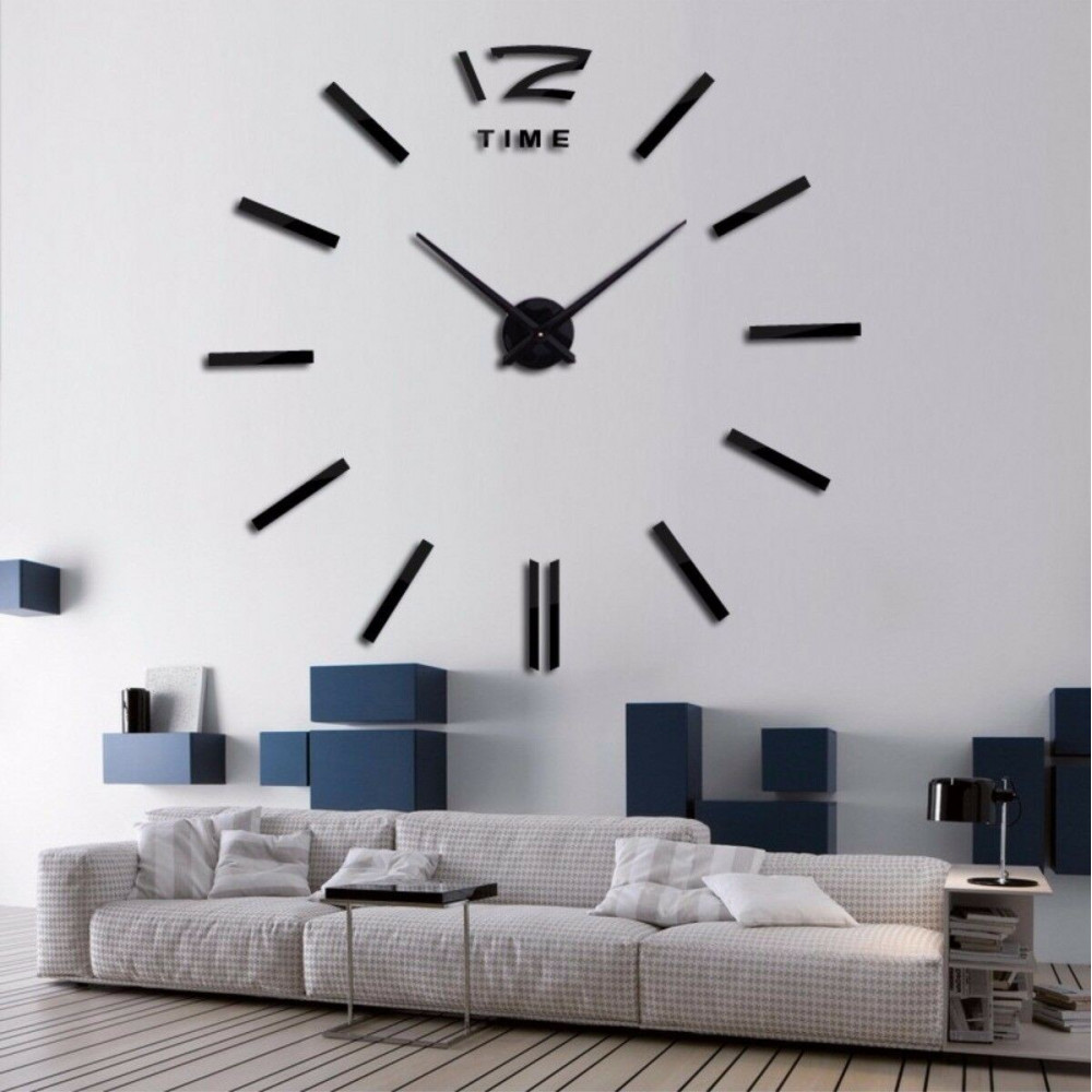 Самозалепващ 3D стена часовник - код 4203 - 3