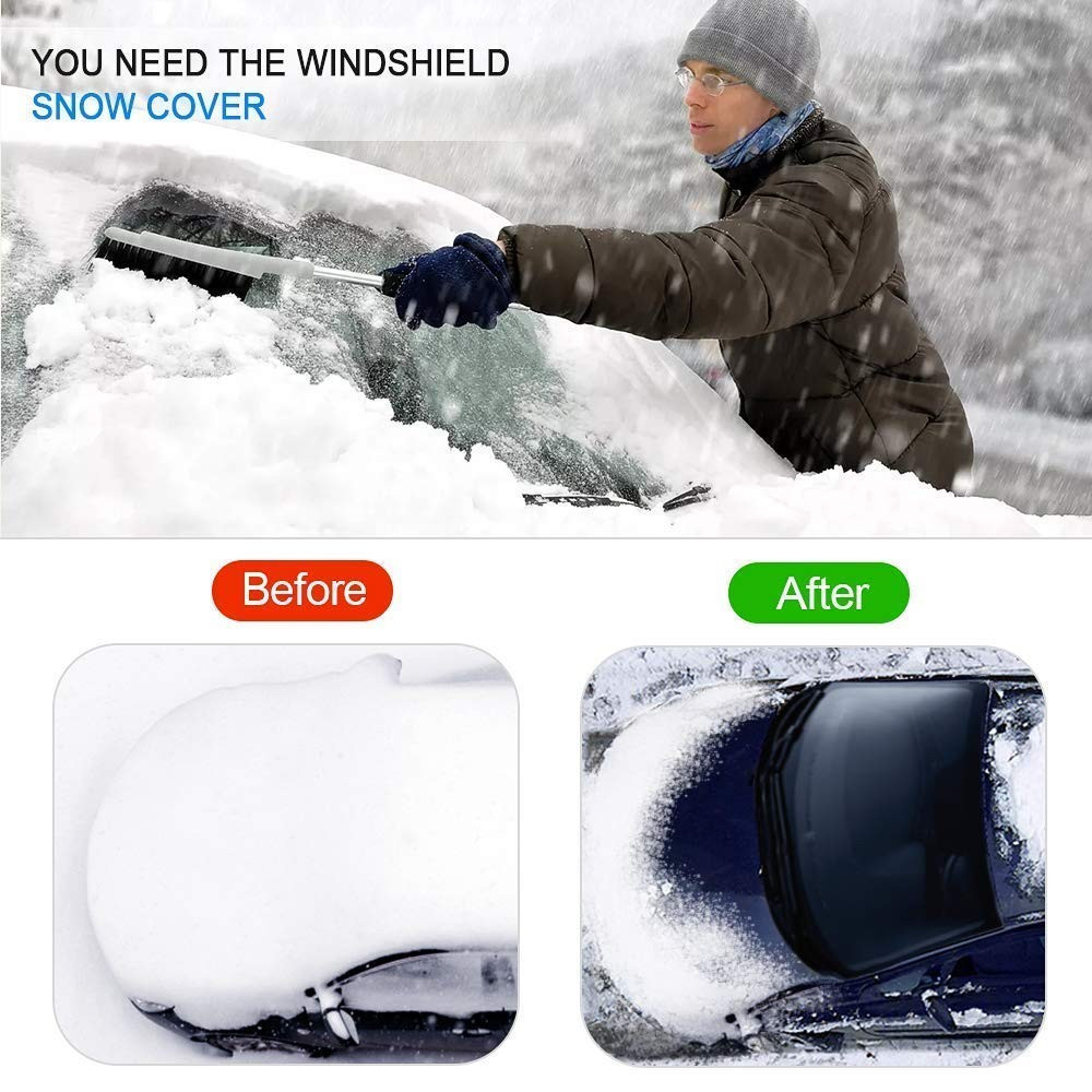 Покривало за предно стъкло на кола против сняг и слънце - 2