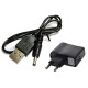 USB кабел + Адаптер за 220V - 1