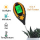 4 в 1 уред за измерване Ph на почвата, температура, влажност и интезитет на светлина - 7