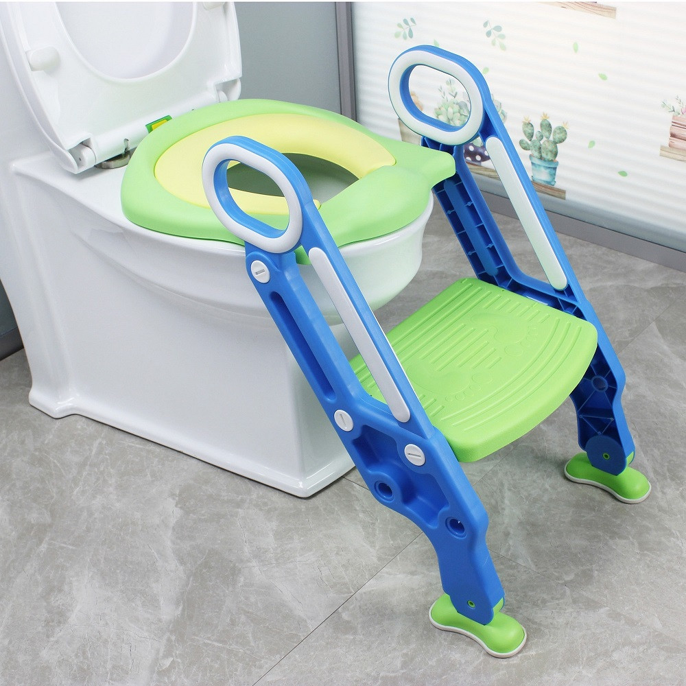 Детска седалка за тоалетна чиния със стълба - 1