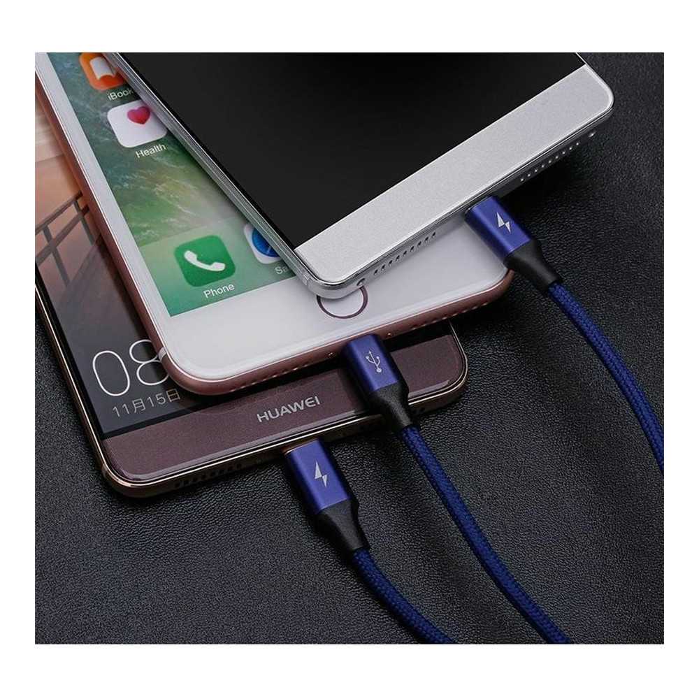 3в1 USB зарядно за телефон Huawei, Samsung, Iphone