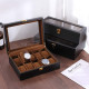 Черна дървена кутия за часовници - 4