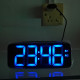 Настолен часовник с големи сини цифри и регулиране на яркостта - 8