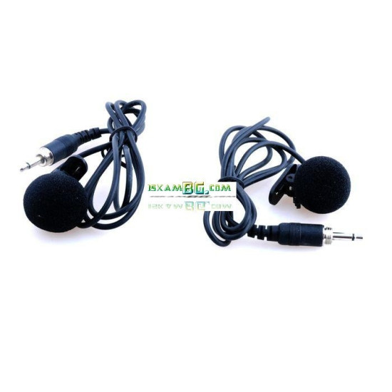 Профисионална Безжичната микрофонна система - Две брошки WVNGR