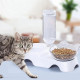 Диспенсър за вода за котки + купичка за храна - 4
