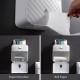 Водоустойчива поставка за тоалетна хартия с рафт и чекмедже - 9
