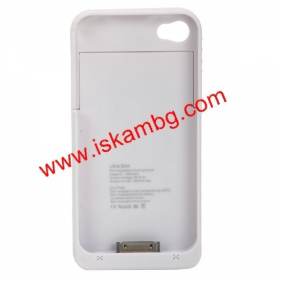 Външна батерия и кейс за iPhone 4/4S (2800mAh)