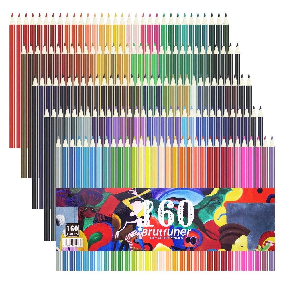 Комплект цветни маслени моливи 72бр 120бр и 160бр - 2