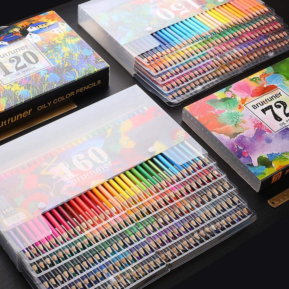 Комплект цветни маслени моливи 72бр 120бр и 160бр - 15