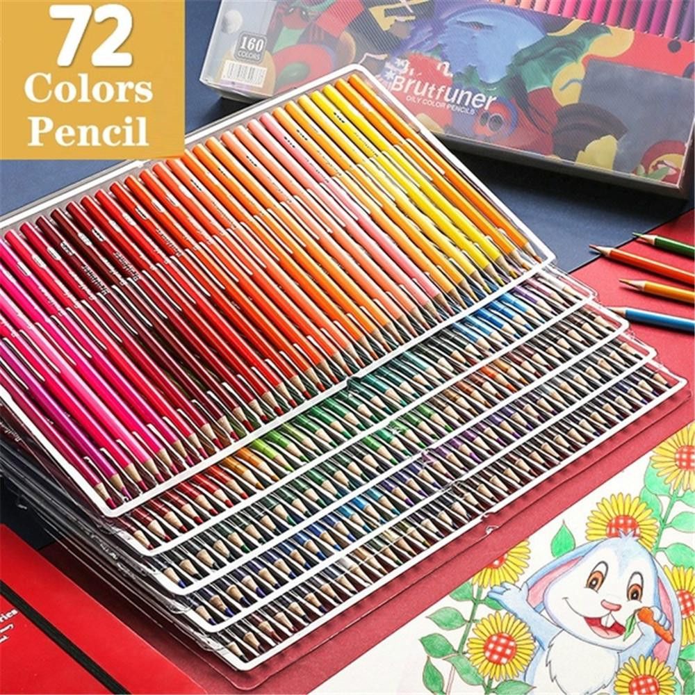 Комплект цветни маслени моливи 72бр 120бр и 160бр - 18