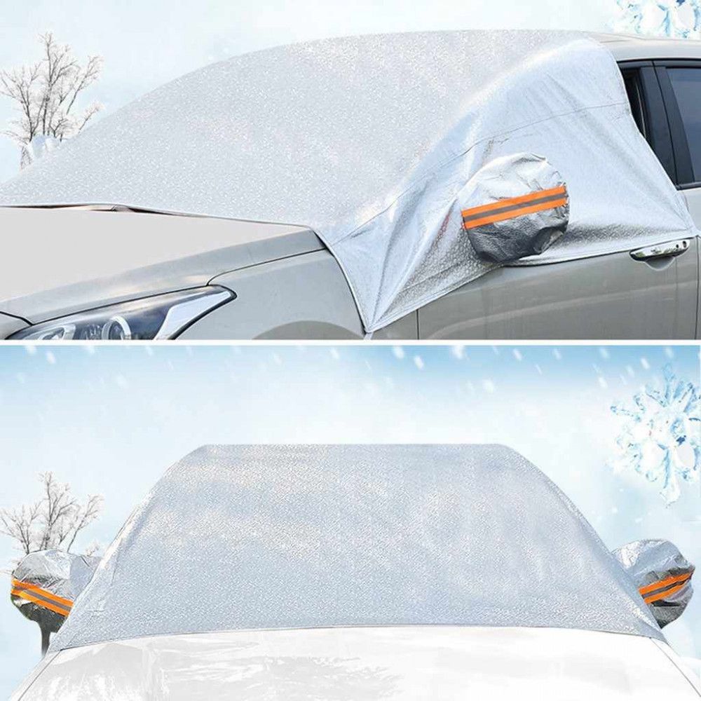 Покривало за предно стъкло на кола против сняг и слънце - 7
