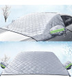 Покривало за предно стъкло на кола против сняг и слънце