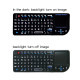 3в1 Wireless клавиатура с лед подсветка + тъчпад + мишка - 5