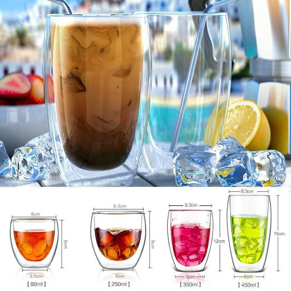Двустенна стъклена чаша за кафе - 4