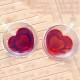 Стъклена чаша с двойно дъно Сърце - 6
