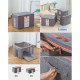 Сгъваема платнена кутия за съхранение на дрехи - 8