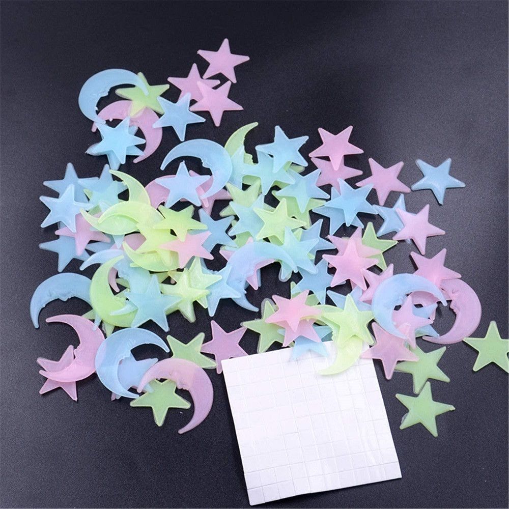 100 броя фосфоресциращи звездички за детска стая - 9