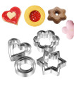 12 броя метални формички за сладки