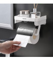 Пластмасова поставка за тоалетна хартия и телефон