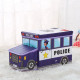 2в1 детска сгъваема кутия за играчки и табуретка "Автобус"