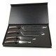 Комплект 4бр. готварски ножове от дамаска стомана с подаръчна кутия