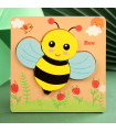 3D детски дървен пъзел Пчеличка 14.5 х 15.4 см. - модел 3448