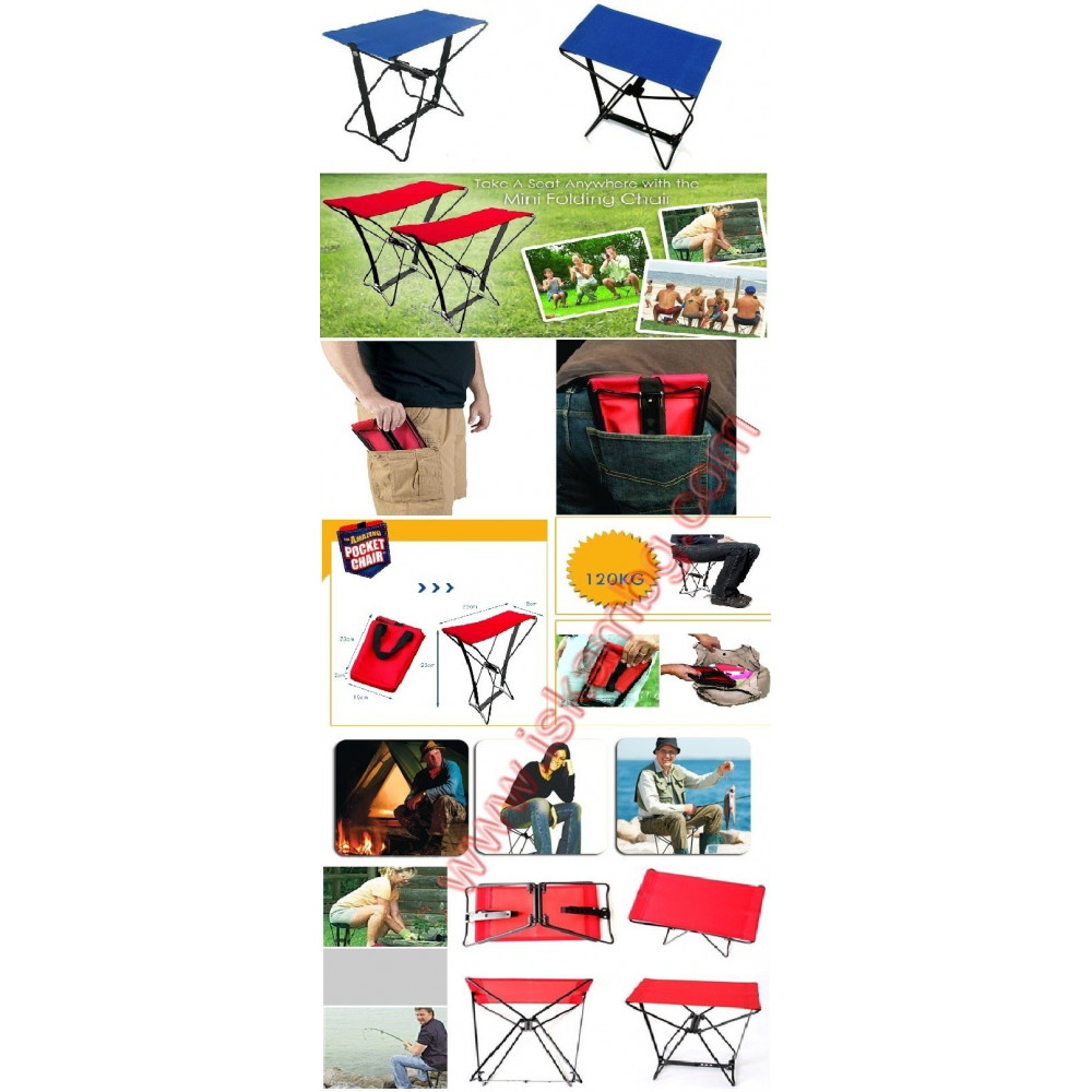 Джобен стол Pocket Chair за риболов, за плажа, за пикник - 19