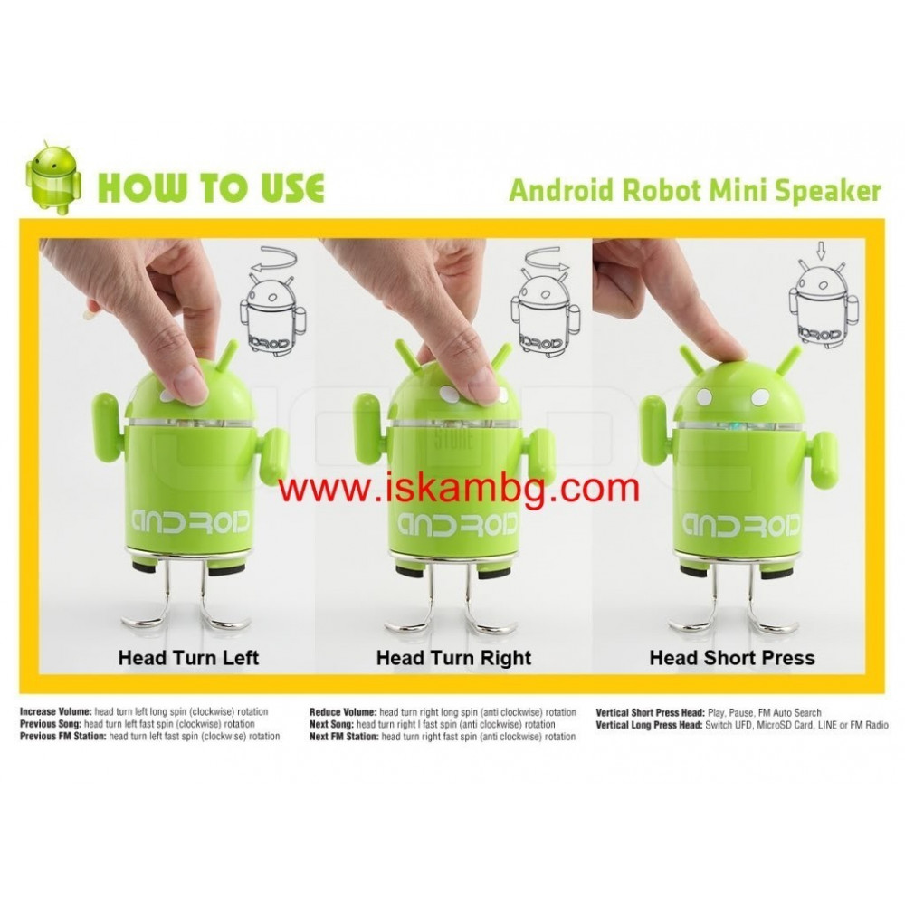 MP3 Тонколонка Android с USB+SDcard - 6