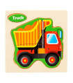 Дървен пъзел Камионче 10.5 х 10.5 см. - модел 3531