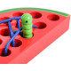 Монтесори лабиринт - Образователна бебешка играчка с отвори за промушване