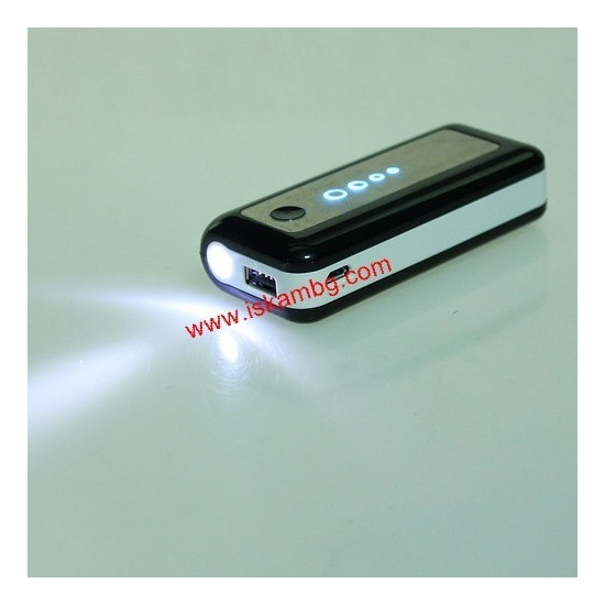 Мобилна батерия Power Bank 5600mAh + фенерче - 3