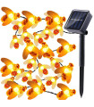 Декоративни лампички за градина със соларен панел Пчели