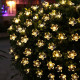 Декоративни лампички цветя за градина със соларен панел Цветя
