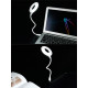 USB LED ринг лампа с гъвкаво рамо