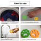 Силиконов диск лапичка за събиране на косми от домашни любимци, пералня или сушилня