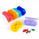 Разноцветни кутии за хапчета с дните от седмицата 7 х 10 см