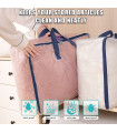 Прозрачна преносима чанта за съхранение на дрехи и завивки