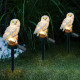 Соларна LED градинска лампа във формата на сова