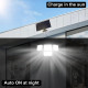 333 LED Водоустойчива соларна лампа за стена със сензор за движение