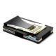 Черен картодържател с RFID защита за безконтактни кредитни карти