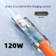 USB Type C към Type C кабел с дължина 2 метра и силиконово покритие